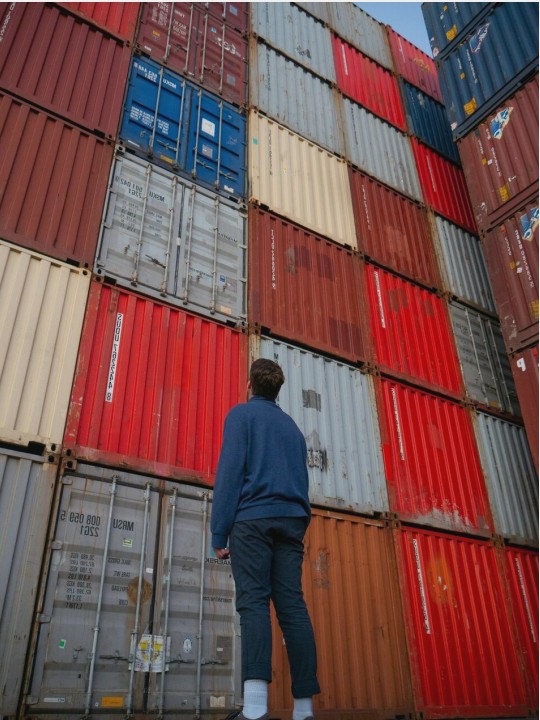 Freight truck on Massachusetts highway