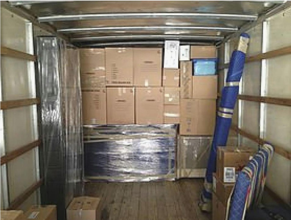 Freight yard and trailer lineup